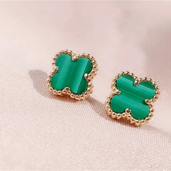 Van Cleef & Arpels classic green earrings - Picture 3 of 8